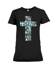All I need Yoga Premium Fit Ladies Tee front