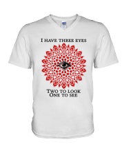I have three eyes V-Neck T-Shirt thumbnail