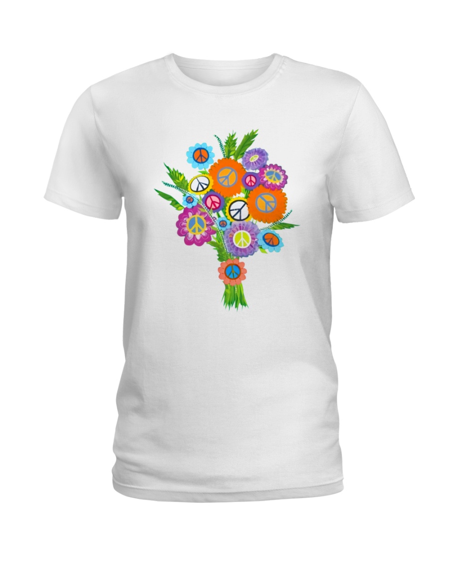 Peace Flower Ladies T-Shirt