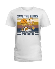 Mountain Guinea Pig Save the furry potato shirt Ladies T-Shirt thumbnail