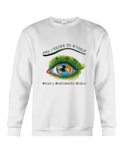 Myself What A Wonderful World Crewneck Sweatshirt thumbnail