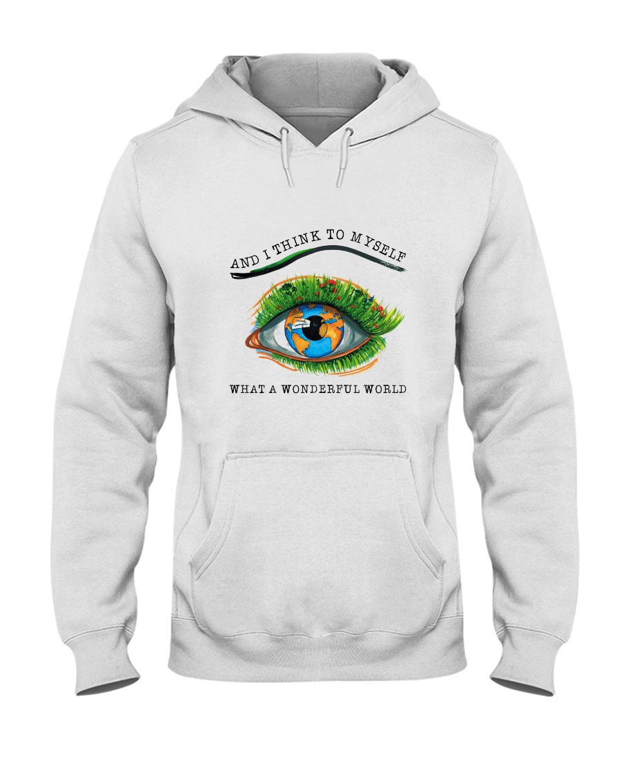 Myself What A Wonderful World Hooded Sweatshirt