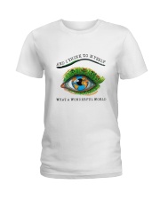 Myself What A Wonderful World Ladies T-Shirt thumbnail