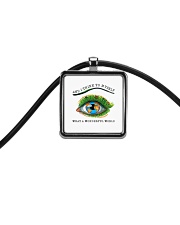 Myself What A Wonderful World Cord Rectangle Necklace thumbnail