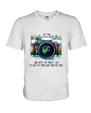 And Into The Forest I Go V-Neck T-Shirt thumbnail
