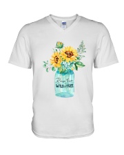Raise Them Wild And Freedom V-Neck T-Shirt thumbnail