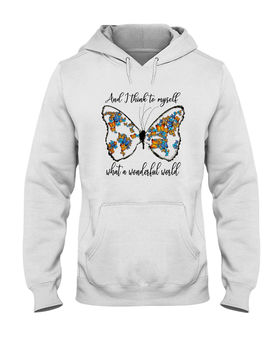 Myself What A Wonderful World Hooded Sweatshirt