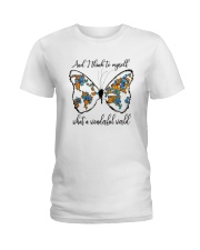 Myself What A Wonderful World Ladies T-Shirt thumbnail