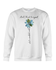 Myself What A Wonderful World Crewneck Sweatshirt thumbnail