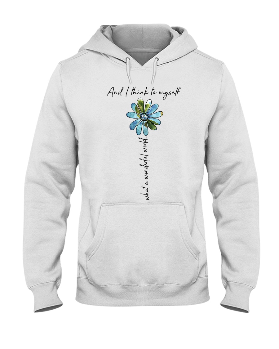 Myself What A Wonderful World Hooded Sweatshirt