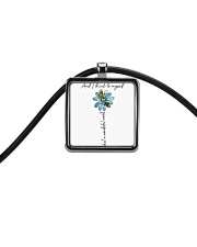 Myself What A Wonderful World Cord Rectangle Necklace thumbnail