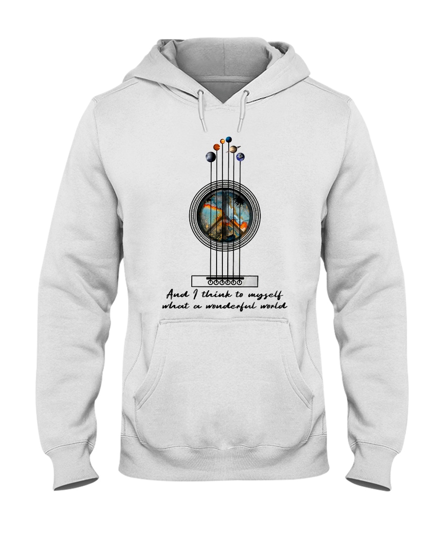 Myself What A Wonderful World Hooded Sweatshirt