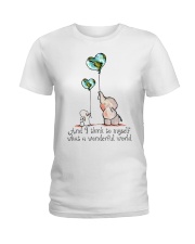 Myself What A Wonderful World Ladies T-Shirt thumbnail
