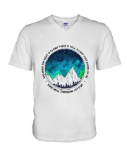 When The Night Is Cloudy V-Neck T-Shirt thumbnail