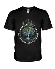 People Living Life In Peace V-Neck T-Shirt thumbnail