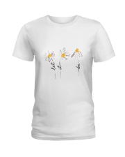 Let It Be Flowers Ladies T-Shirt thumbnail