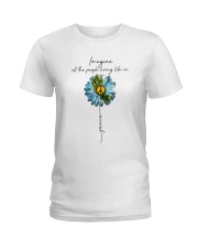 Imagine People Living Life In Peace Ladies T-Shirt thumbnail