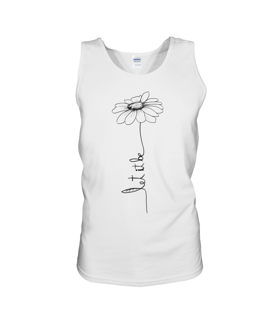 Let It Be Flower Hippie Music Unisex Tank