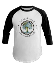 Myself What A Wonderful World Baseball Tee thumbnail
