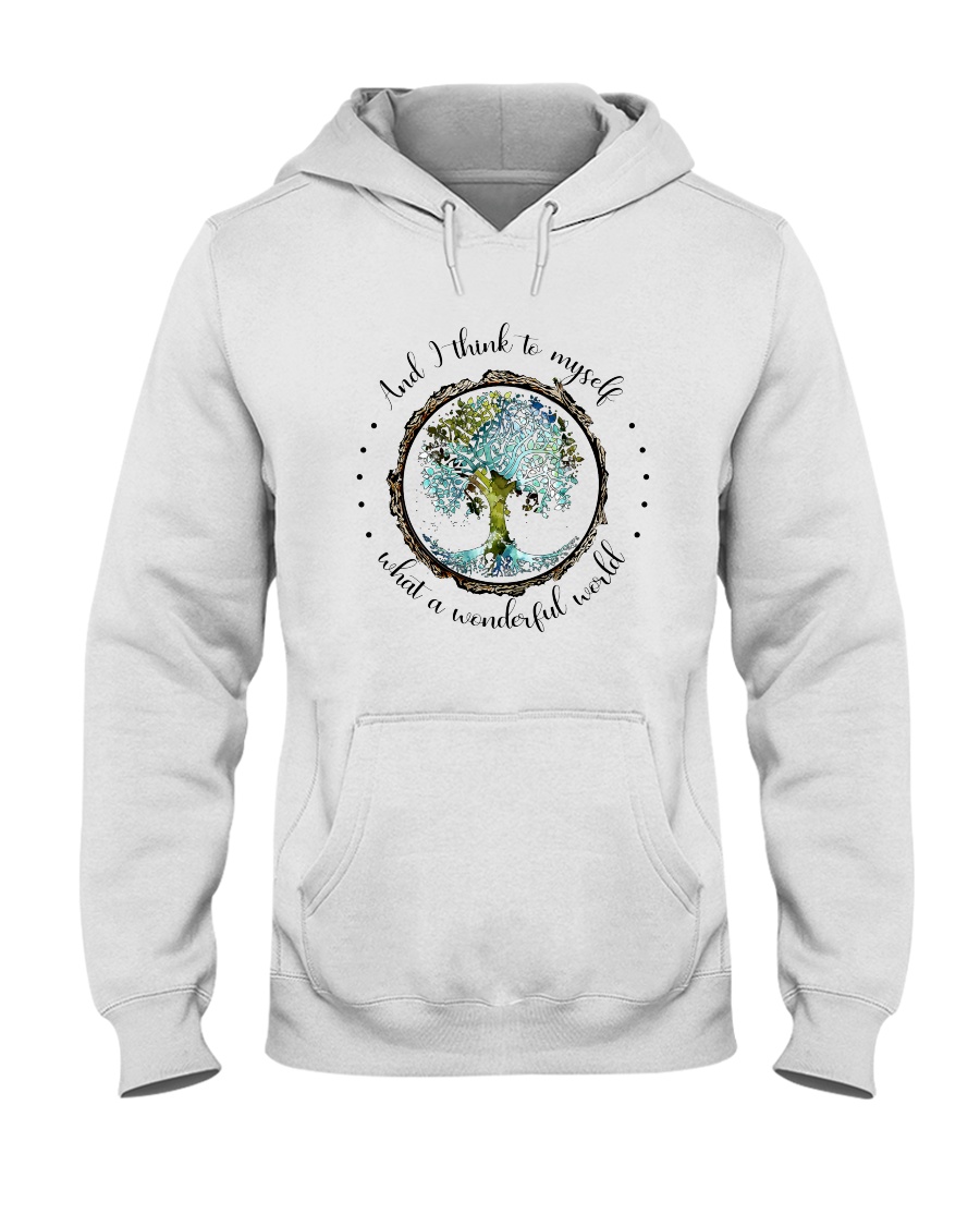 Myself What A Wonderful World Hooded Sweatshirt