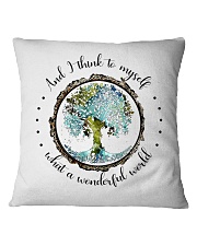 Myself What A Wonderful World Square Pillowcase thumbnail