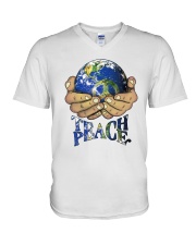 Teace Peace V-Neck T-Shirt thumbnail