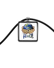Teace Peace Cord Rectangle Necklace thumbnail