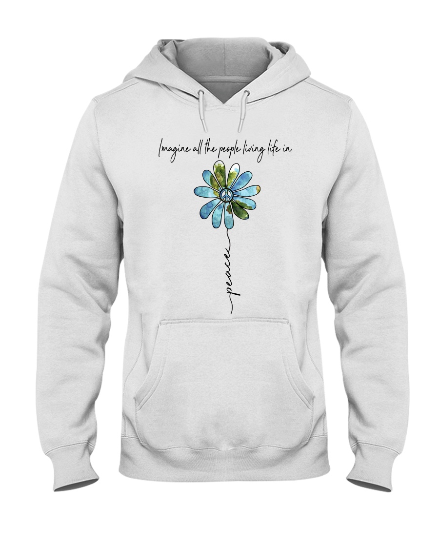 People Living Life In Peace Hooded Sweatshirt