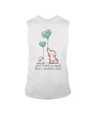 Myself What A Wonderful World Sleeveless Tee thumbnail