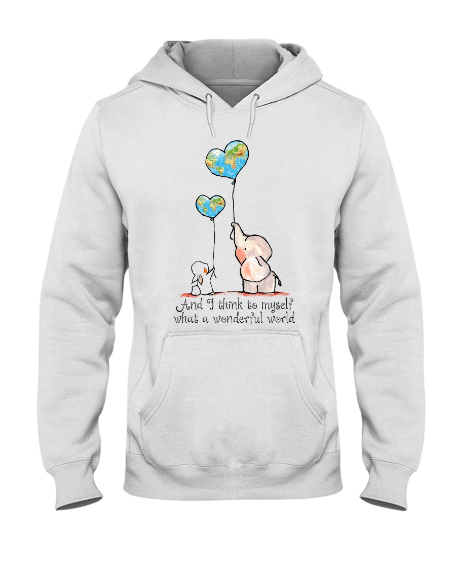 Myself What A Wonderful World Hooded Sweatshirt