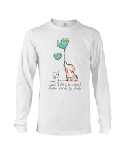 Myself What A Wonderful World Long Sleeve Tee thumbnail