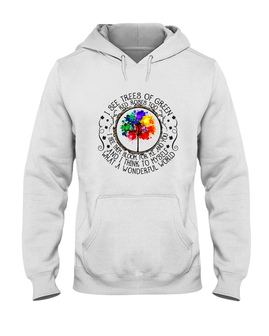 Myself What A Wonderful World Hooded Sweatshirt
