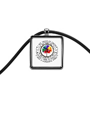 Myself What A Wonderful World Cord Rectangle Necklace thumbnail