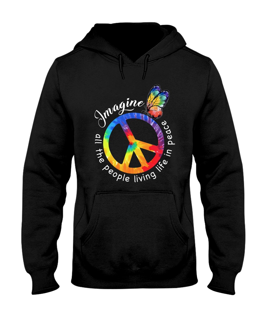 People Living Life In Peace Hooded Sweatshirt