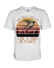 A Girl In Flight V-Neck T-Shirt tile