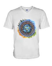 Myself What A Wonderful World V-Neck T-Shirt thumbnail