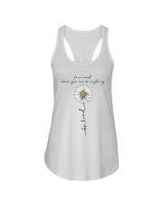 Be Kind In A World Ladies Flowy Tank thumbnail