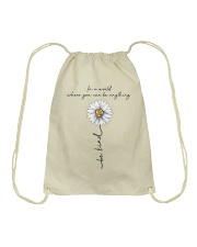 Be Kind In A World Drawstring Bag thumbnail