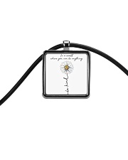 Be Kind In A World Cord Rectangle Necklace thumbnail