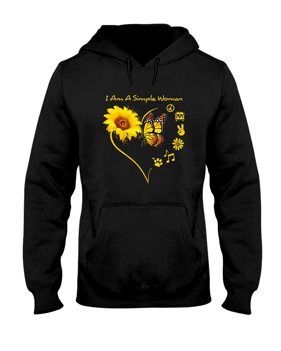 I Am A Simple Woman Hooded Sweatshirt