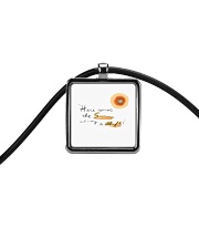 Here Comes The Sun Cord Rectangle Necklace thumbnail