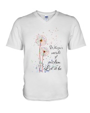 Whisper Words Of Wisdom V-Neck T-Shirt thumbnail