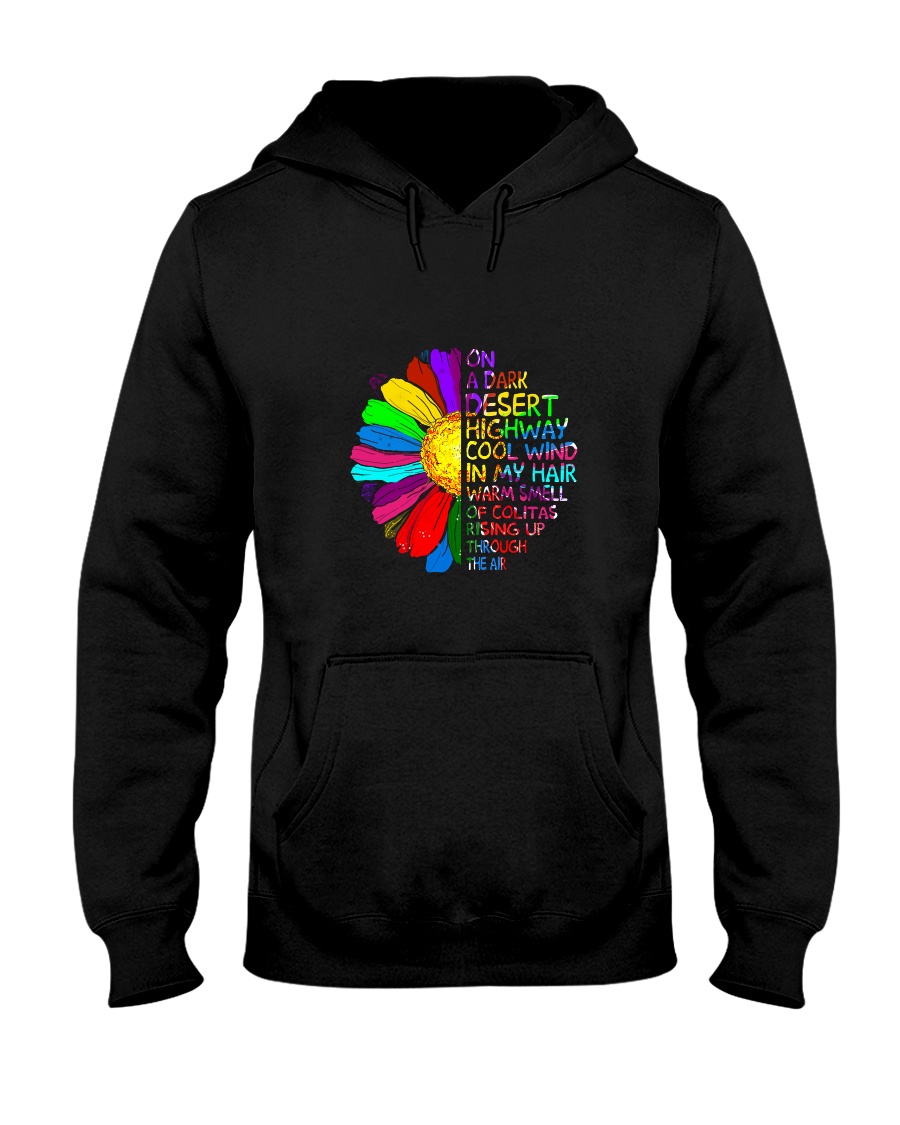 On A Dark Desert Highway Hooded Sweatshirt