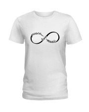 Peace Love Music Ladies T-Shirt thumbnail