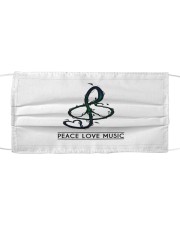 Peace Love Music Cloth face mask front