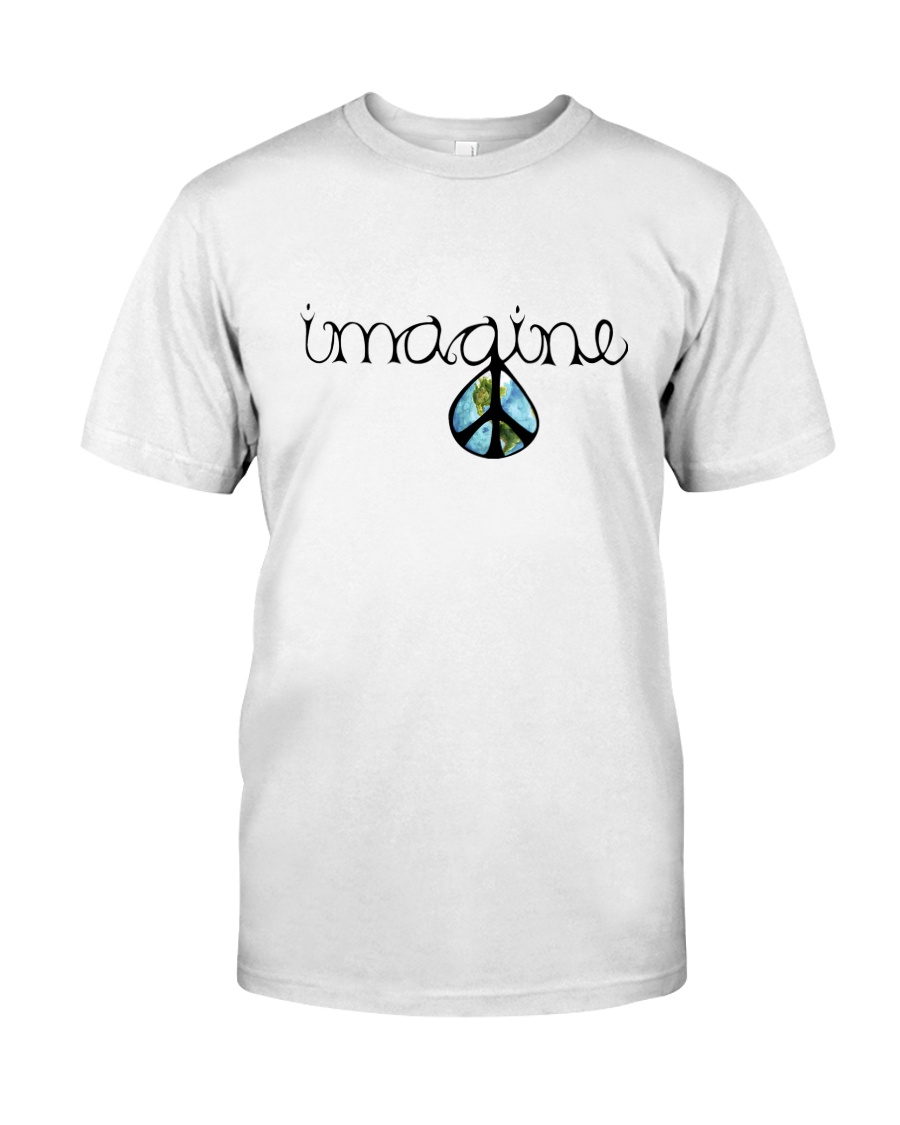 Imagine Peace Hippie Classic T-Shirt