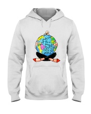 People Living Life In Peace Hooded Sweatshirt front