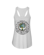 What A Wonderful World Ladies Flowy Tank thumbnail
