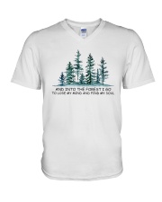 And Into The Forest I Go V-Neck T-Shirt thumbnail