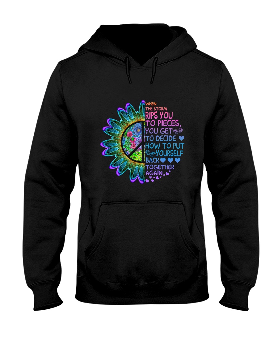 When The Storm Rips You To Pieces Hooded Sweatshirt